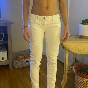 Dolce & Gabbana Women's White Skinny Jeans